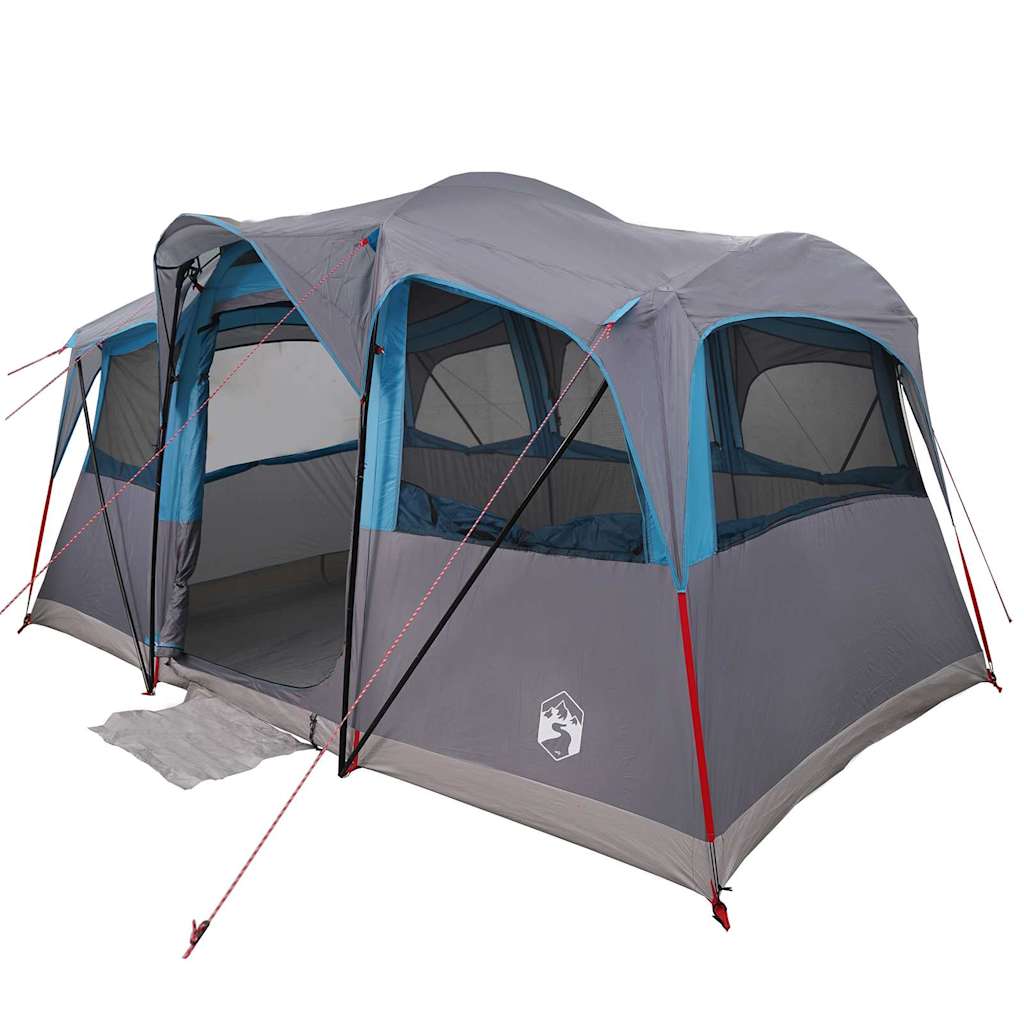 Obiteljski šator s krovom Plava i siva 435 x 255 x 216 cm