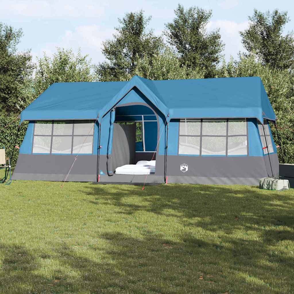 Obiteljski šator s krovom Plava i siva 622 x 295 x 238 cm