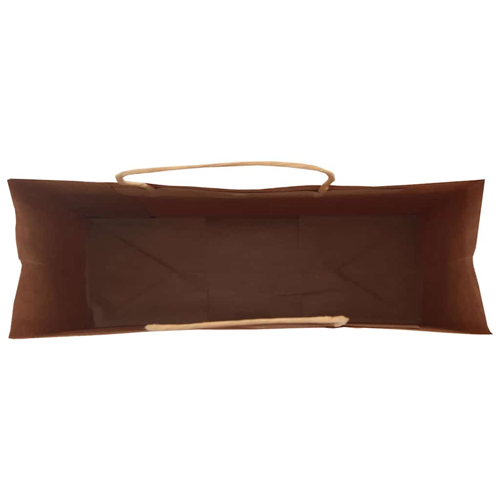 Papirnate vrećice 50 kom s ručkama smeđe 32x12x42 cm