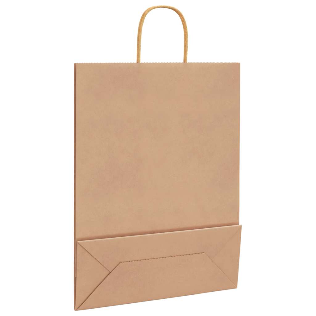 Papirnate vrećice 50 kom s ručkama smeđe 32x12x42 cm