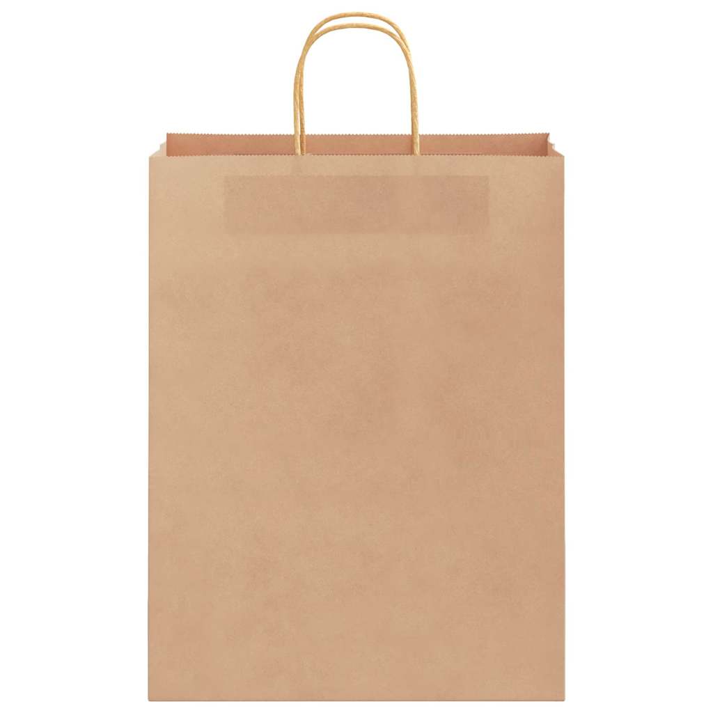 Papirnate vrećice 250 kom s ručkama smeđe 32x12x42 cm