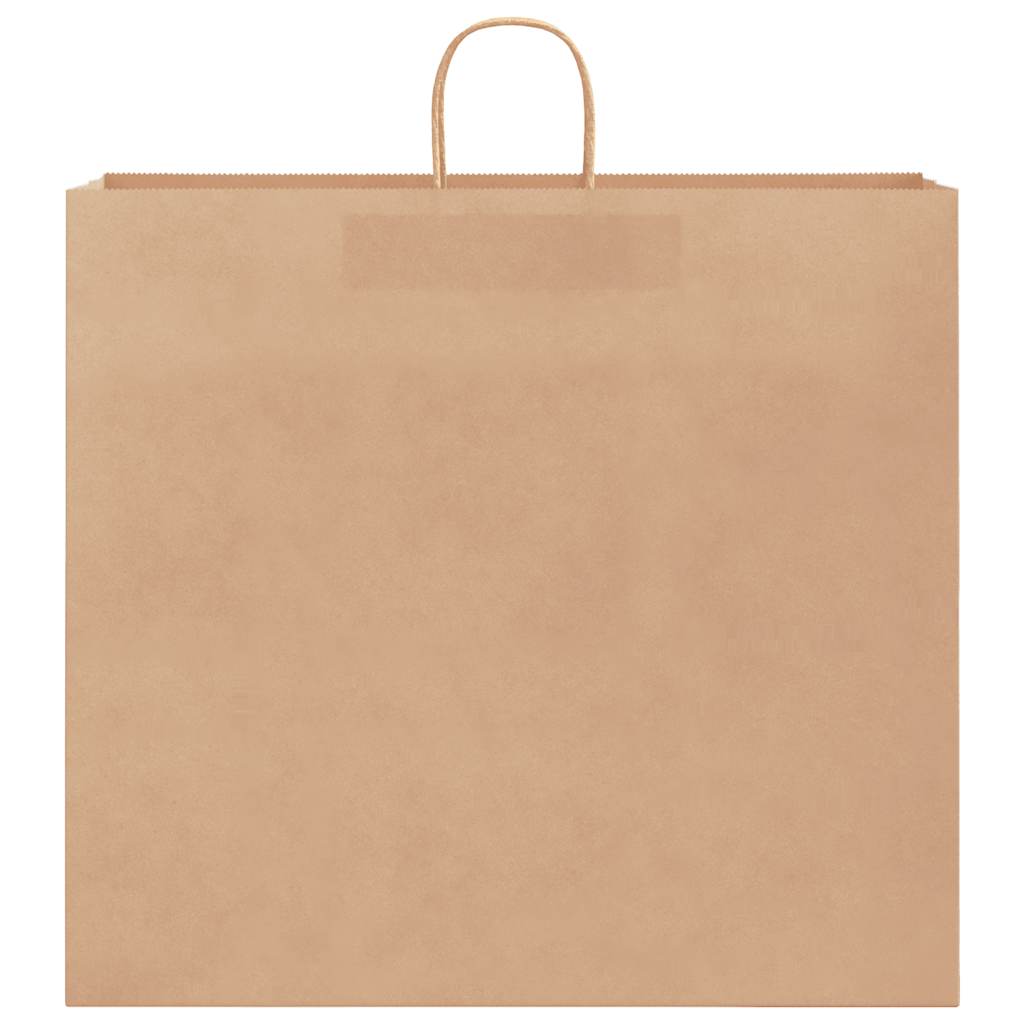 Papirnate vrećice 250 kom s ručkama smeđe 54x15x49 cm