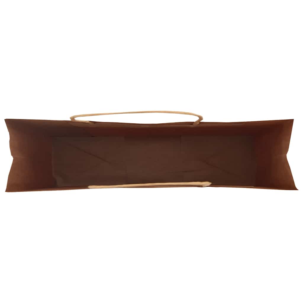 Papirnate vrećice 250 kom s ručkama smeđe 54x15x49 cm