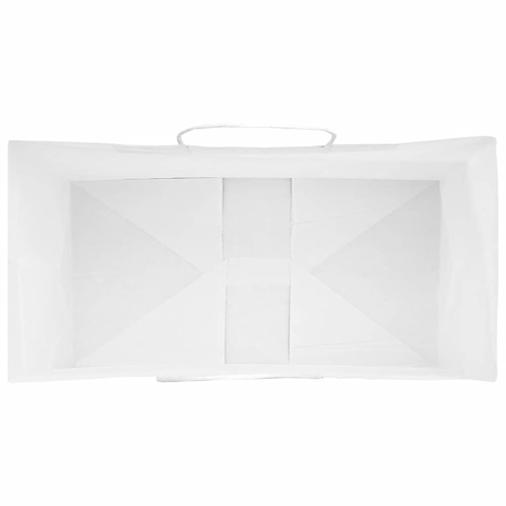 Papirnate vrećice 250 kom s ručkama bijele 32x17x44 cm