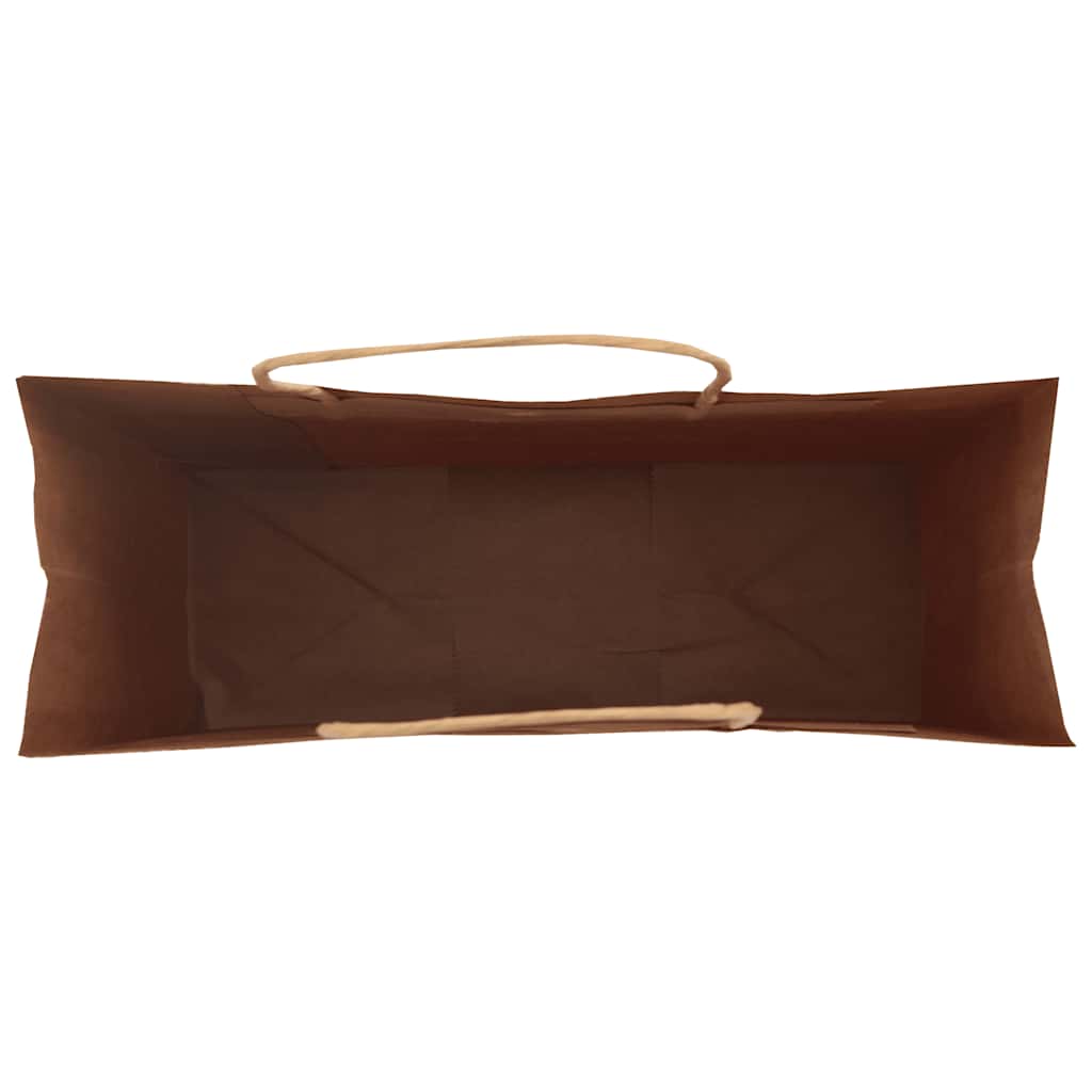 Papirnate vrećice 250 kom s ručkama crne 45x17x48 cm