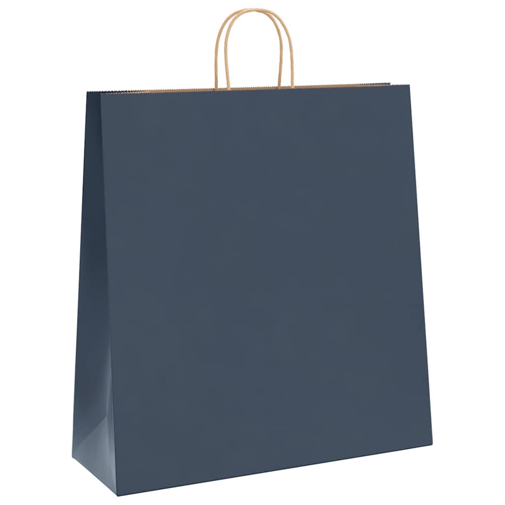 Papirnate vrećice 250 kom s ručkama plave 45x17x48 cm