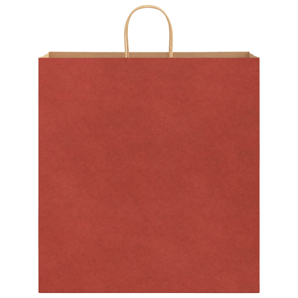 Papirnate vrećice 250 kom s ručkama crvene 45x17x48 cm