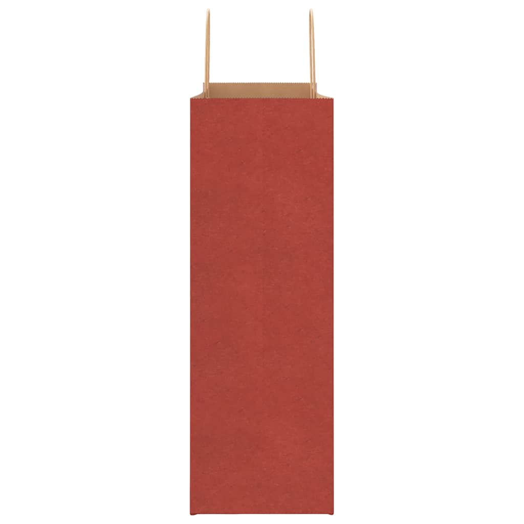 Papirnate vrećice 250 kom s ručkama crvene 45x17x48 cm