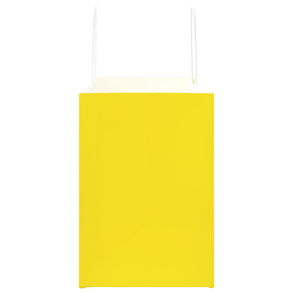 Papirnate vrećice 250 kom s ručkama žute 32x17x25 cm