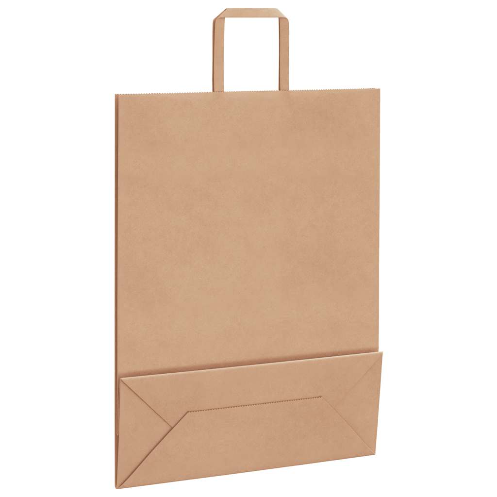 Papirnate vrećice 50 kom s ručkama smeđe 32x12x42 cm