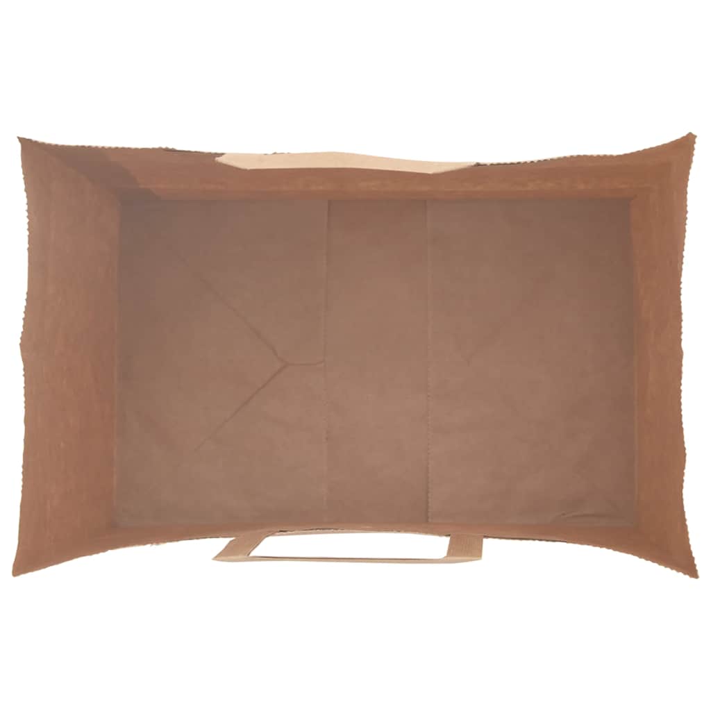 Papirnate vrećice 250 kom s ručkama smeđe 26x17x25 cm