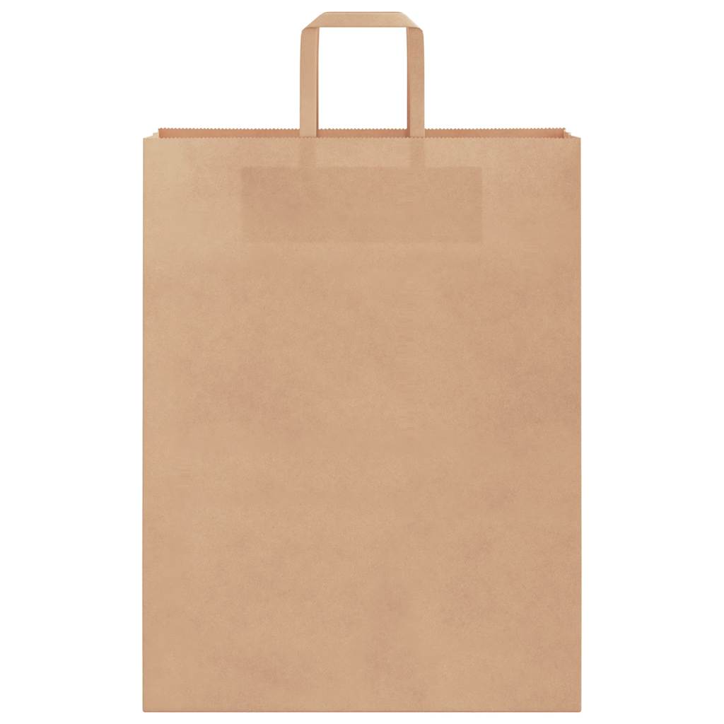 Papirnate vrećice 250 kom s ručkama smeđe 32x12x42 cm