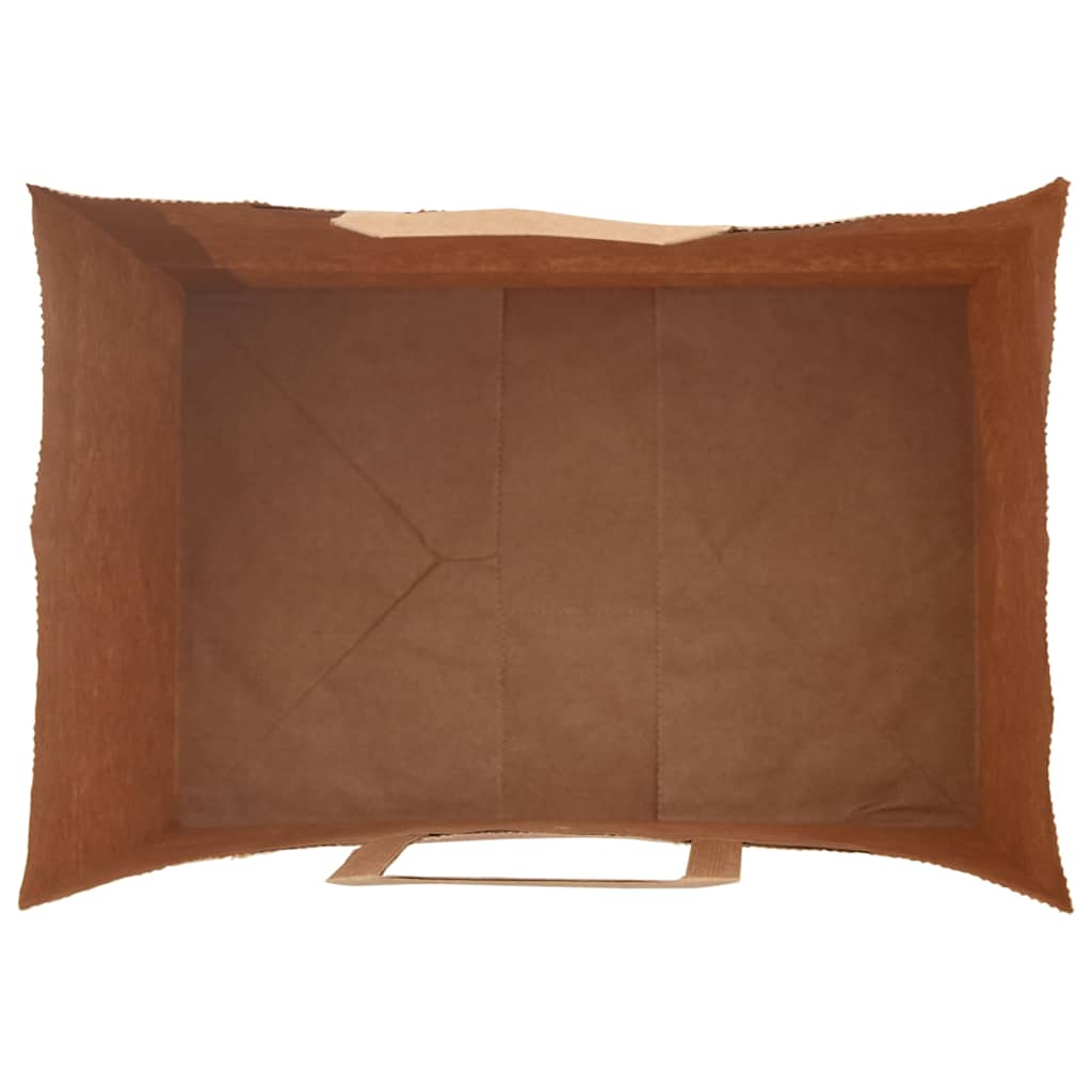 Papirnate vrećice 250 kom s ručkama smeđe 32x22x24 cm