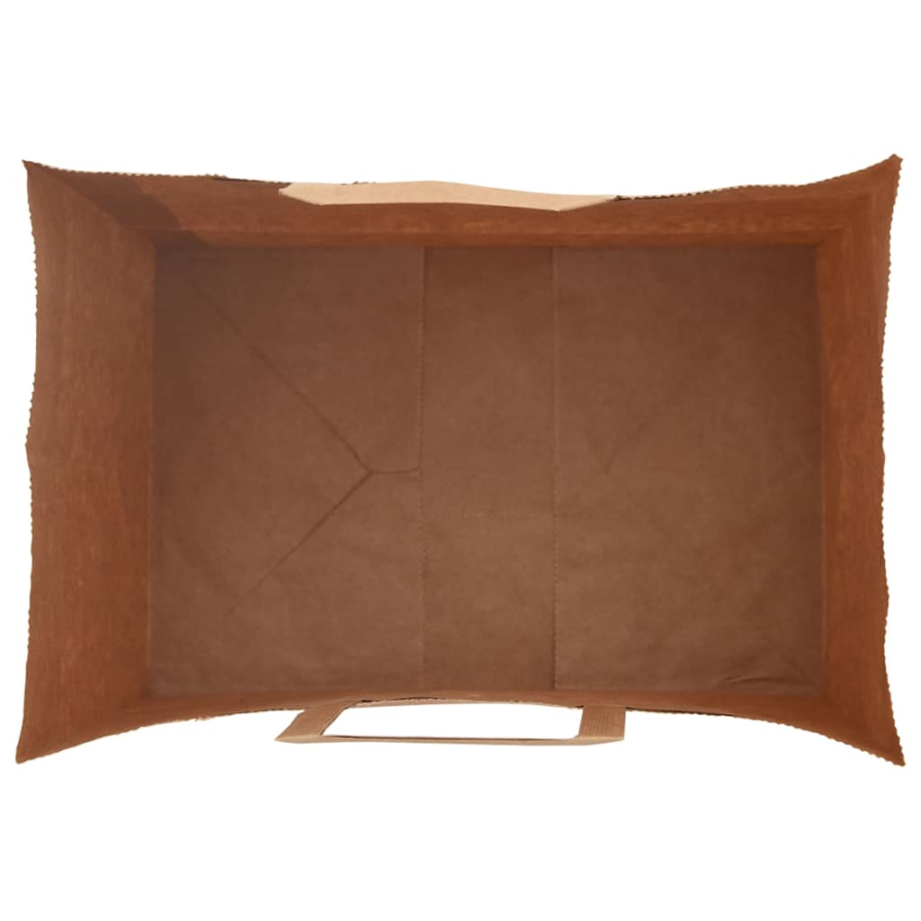 Papirnate vrećice 250 kom s ručkama smeđe 32x22x28 cm