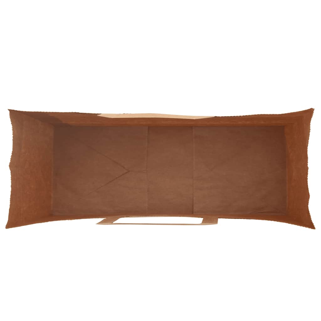 Papirnate vrećice 250 kom s ručkama smeđe 45x17x48 cm