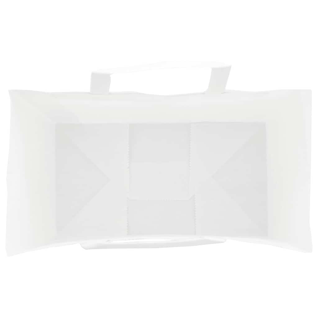 Papirnate vrećice 50 kom s ručkama bijele 15x8x21 cm