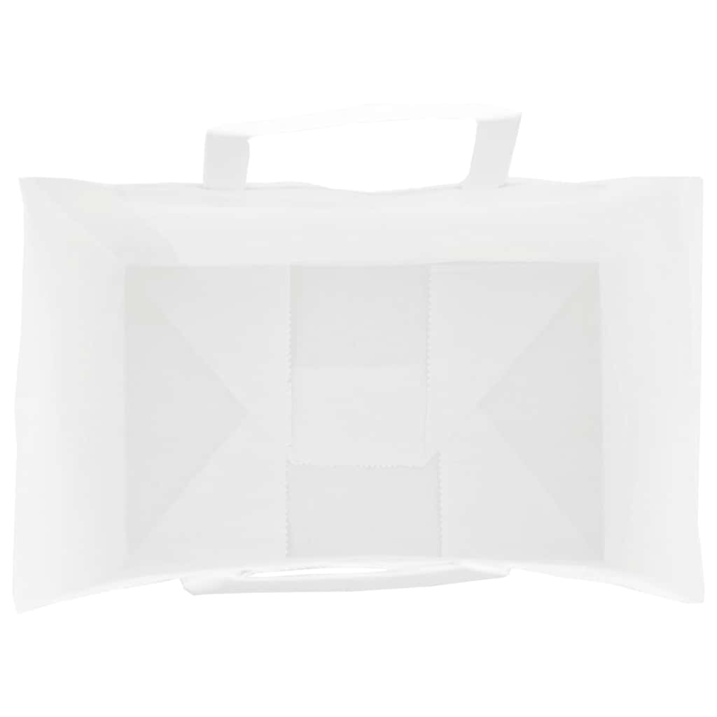 Papirnate vrećice 50 kom s ručkama bijele 26x17x25 cm