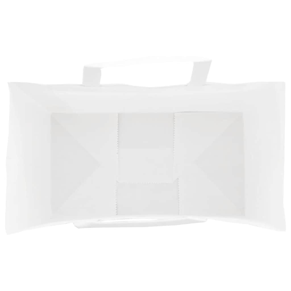Papirnate vrećice 250 kom s ručkama bijele 15x8x21 cm