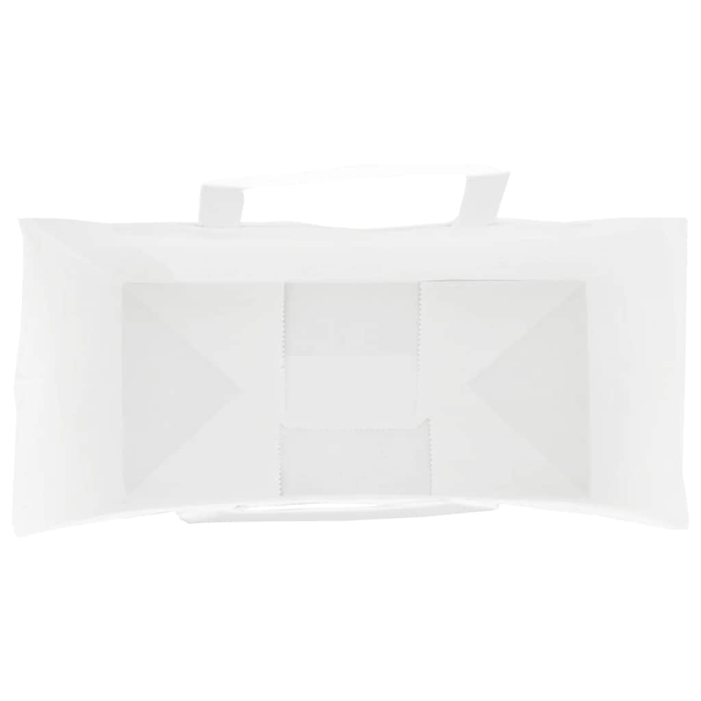 Papirnate vrećice 250 kom s ručkama bijele 26x12x35 cm