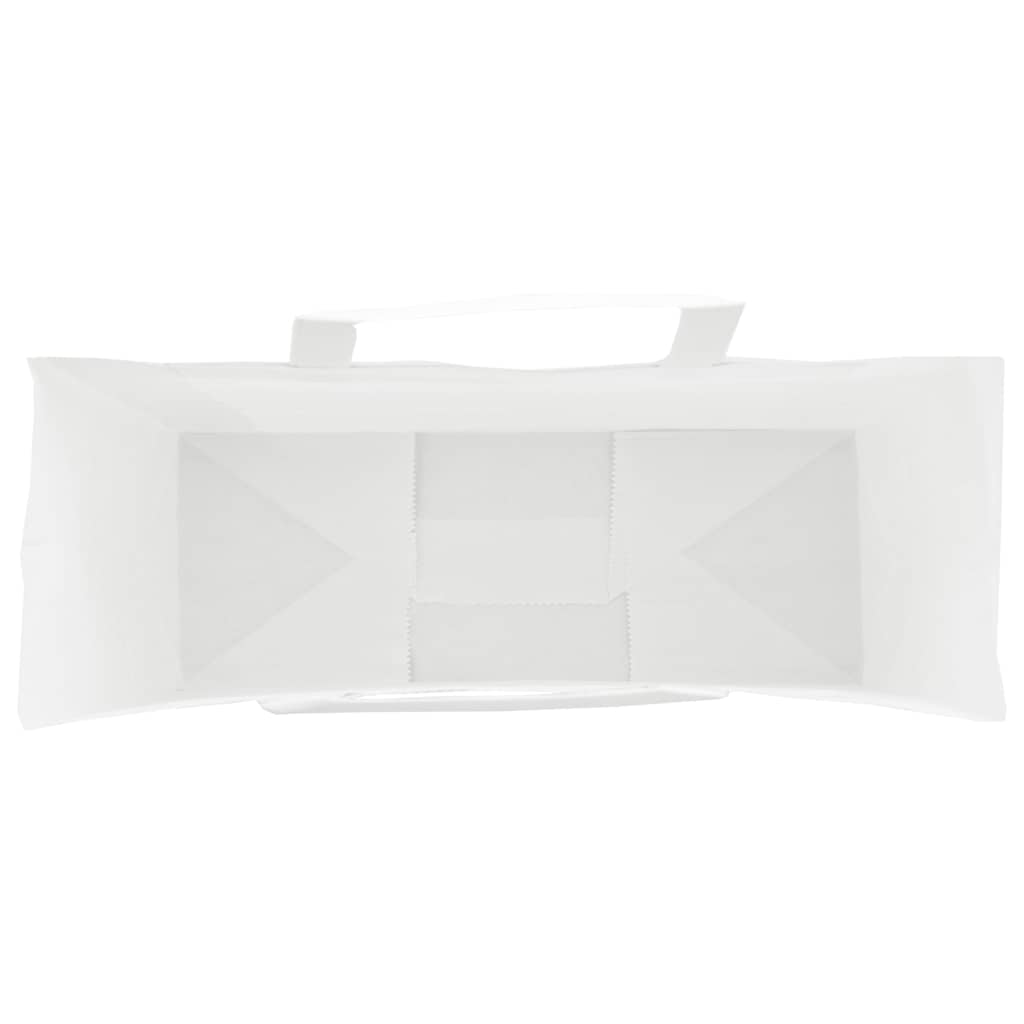 Papirnate vrećice 250 kom s ručkama bijele 32x12x42 cm