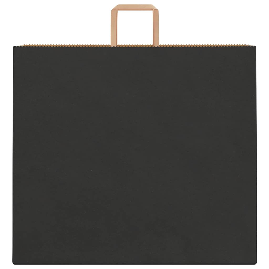 Papirnate vrećice 250 kom s ručkama crne 54x15x49 cm