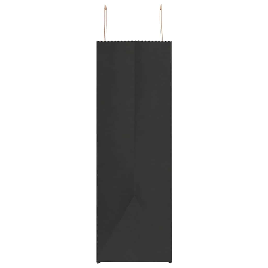 Papirnate vrećice 250 kom s ručkama crne 54x15x49 cm