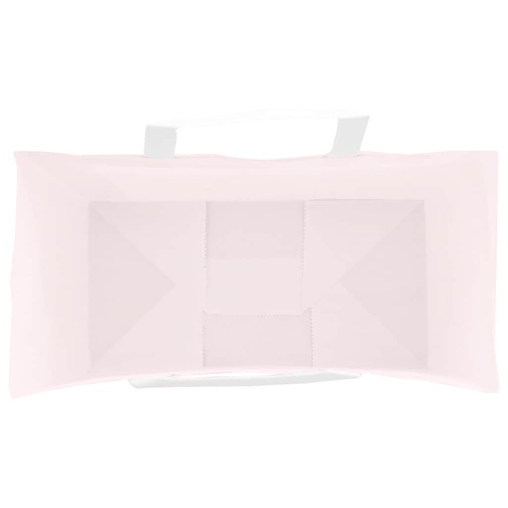 Papirnate vrećice 250 kom s ručkama ružičaste 21x11x31 cm