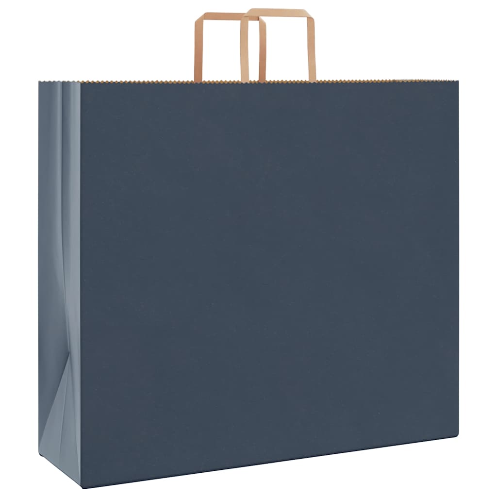 Papirnate vrećice 250 kom s ručkama plave 54x15x49 cm