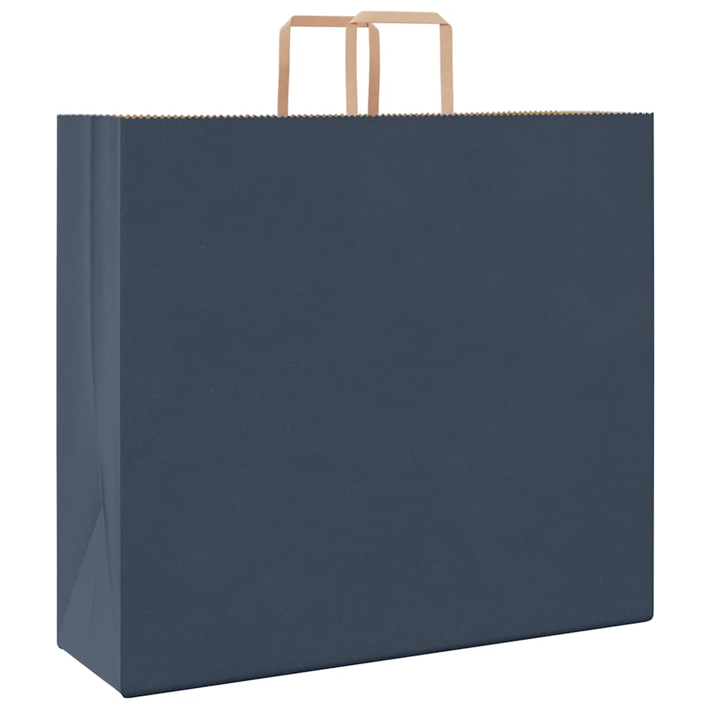 Papirnate vrećice 250 kom s ručkama plave 54x15x49 cm