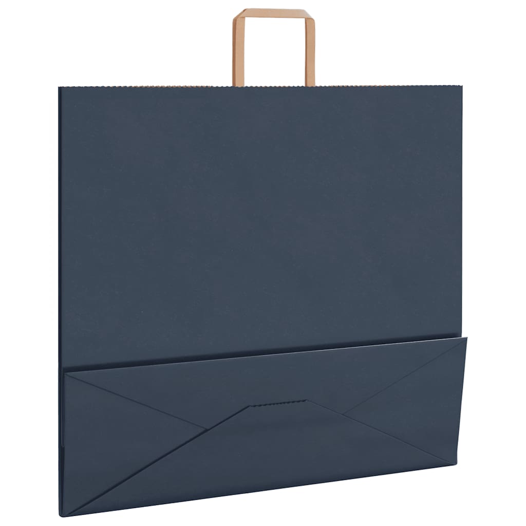 Papirnate vrećice 250 kom s ručkama plave 54x15x49 cm