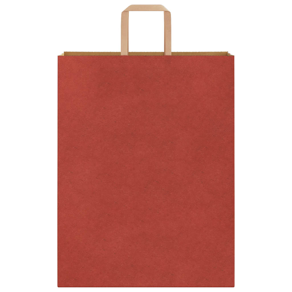 Papirnate vrećice 250 kom s ručkama crvene 32x12x42 cm