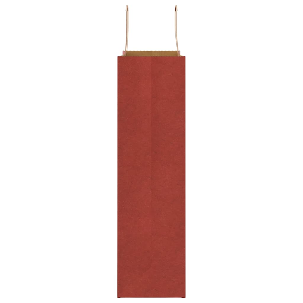 Papirnate vrećice 250 kom s ručkama crvene 32x12x42 cm