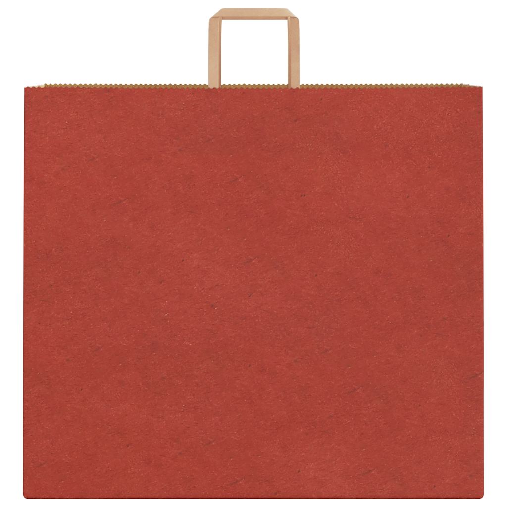 Papirnate vrećice 250 kom s ručkama crvene 54x15x49 cm