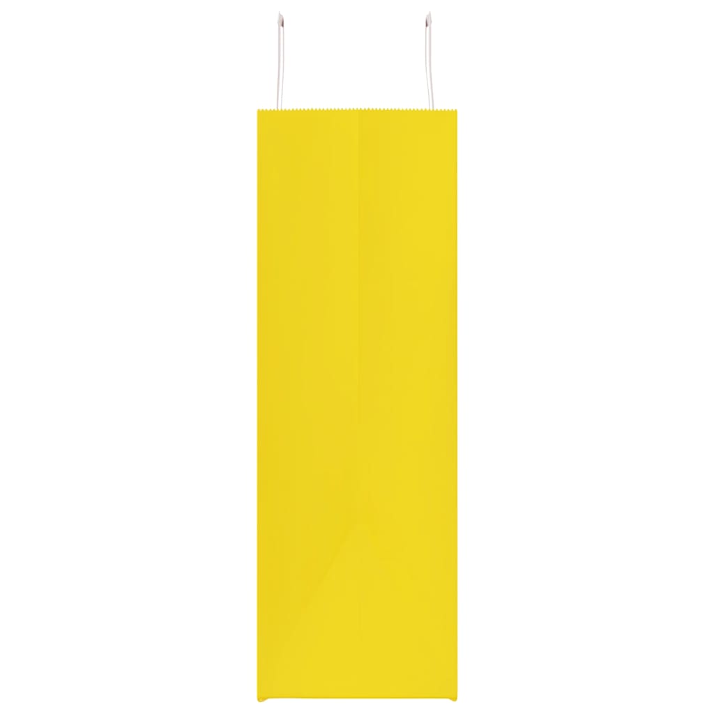 Papirnate vrećice 50 kom s ručkama žute 54x15x49 cm