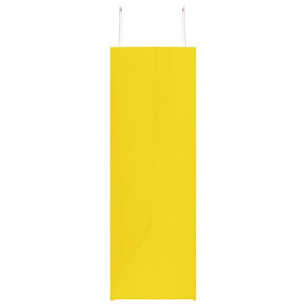 Papirnate vrećice 250 kom s ručkama žute 54x15x49 cm