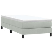 Box Spring krevet bez madraca svijetlo sivi 80x210 cm samt