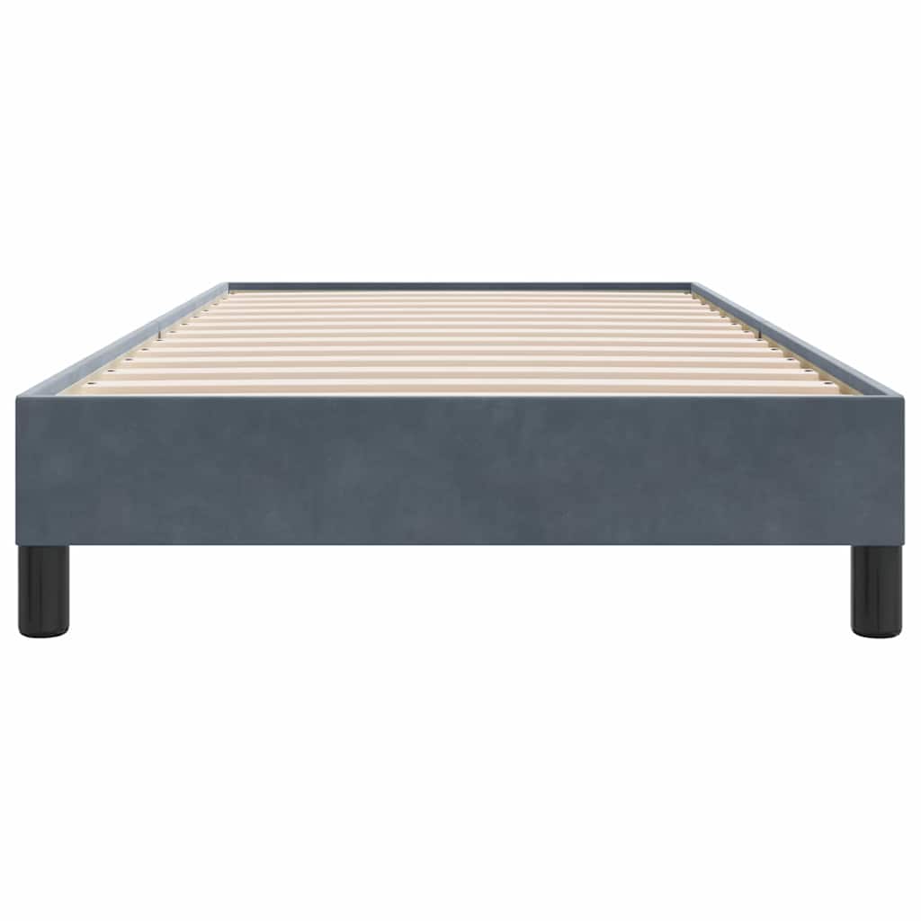Box Spring krevet bez madraca tamno sivi 80x210 cm samt