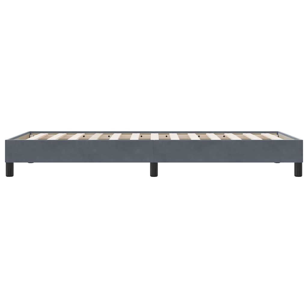 Box Spring krevet bez madraca tamno sivi 80x210 cm samt