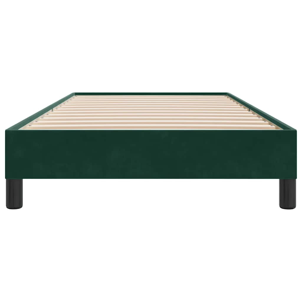 Box Spring krevet bez madraca tamnozeleni 80x210 cm baršun
