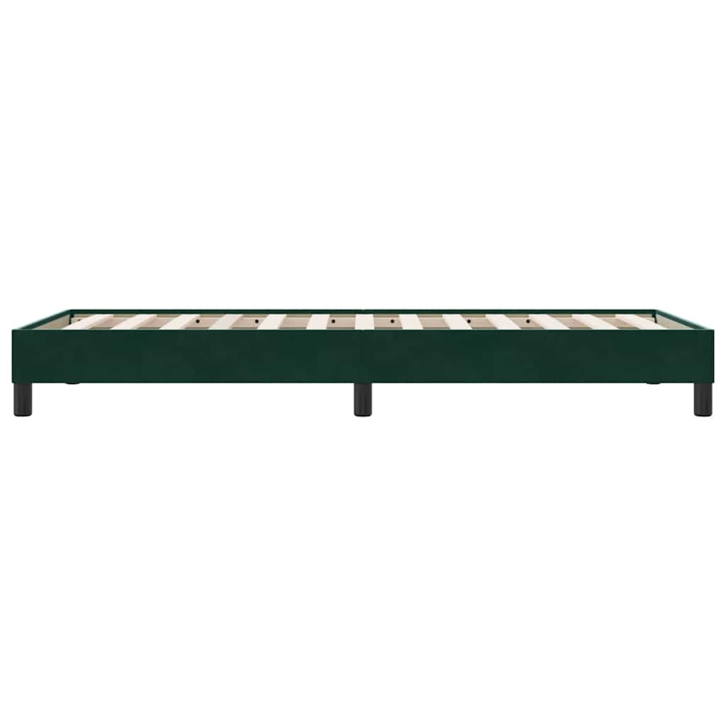 Box Spring krevet bez madraca tamnozeleni 80x210 cm baršun