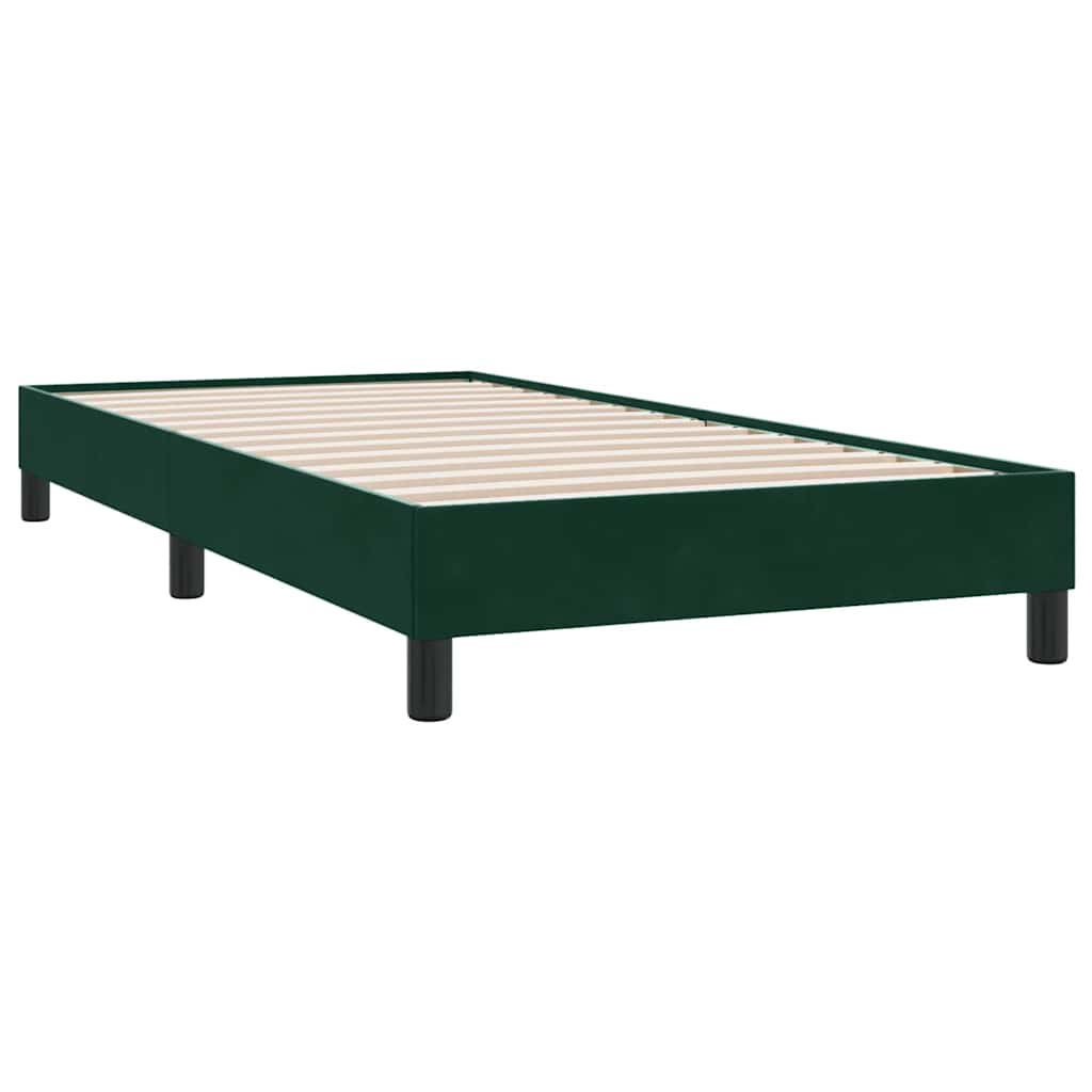 Box Spring krevet bez madraca tamnozeleni 80x210 cm baršun