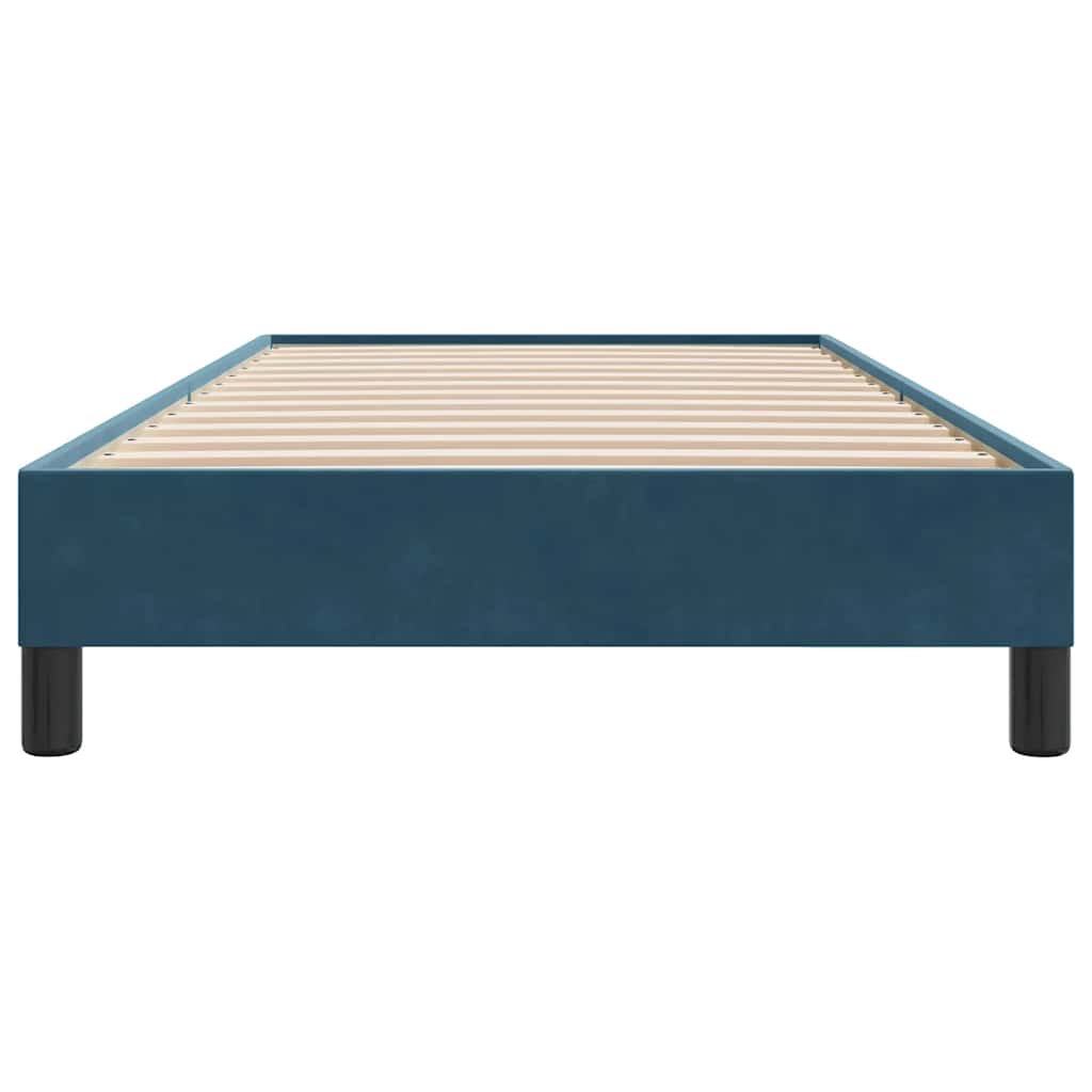 Box Spring krevet bez madraca tamnoplavi 80x210 cm samt