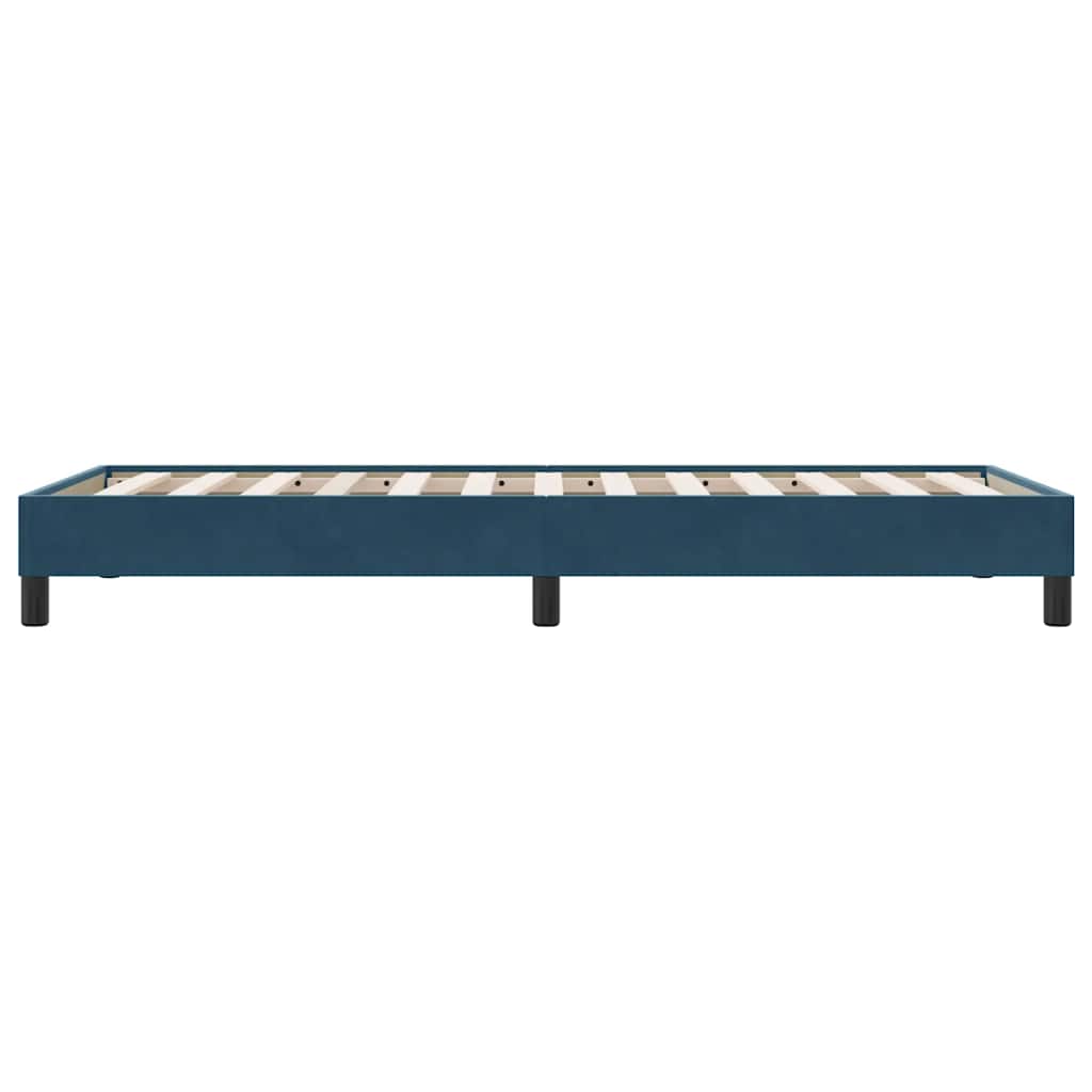Box Spring krevet bez madraca tamnoplavi 80x210 cm samt