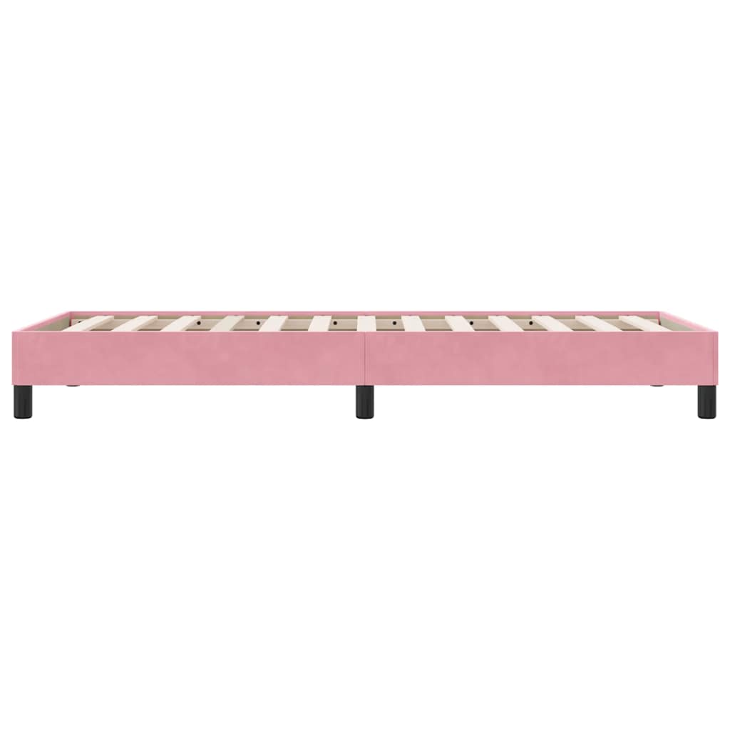 Box Spring krevet bez madraca ružičasti 80x210 cm samt