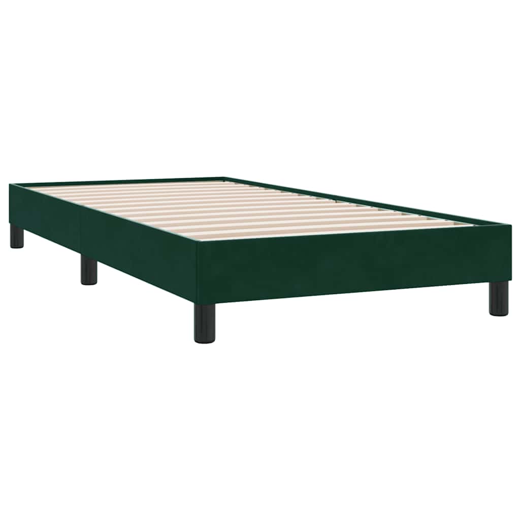 Box Spring krevet bez madraca tamnozeleni 90x210 cm samt