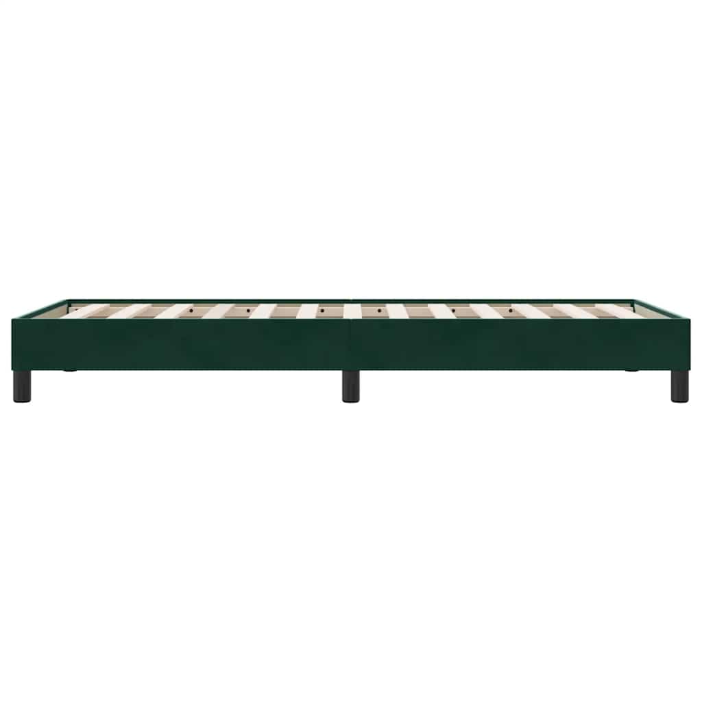 Box Spring krevet bez madraca tamnozeleni 90x210 cm samt
