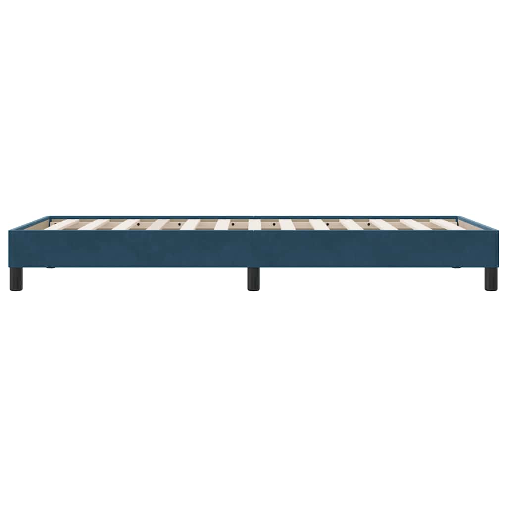 Box Spring krevet bez madraca tamnoplavi 90x210 cm samt