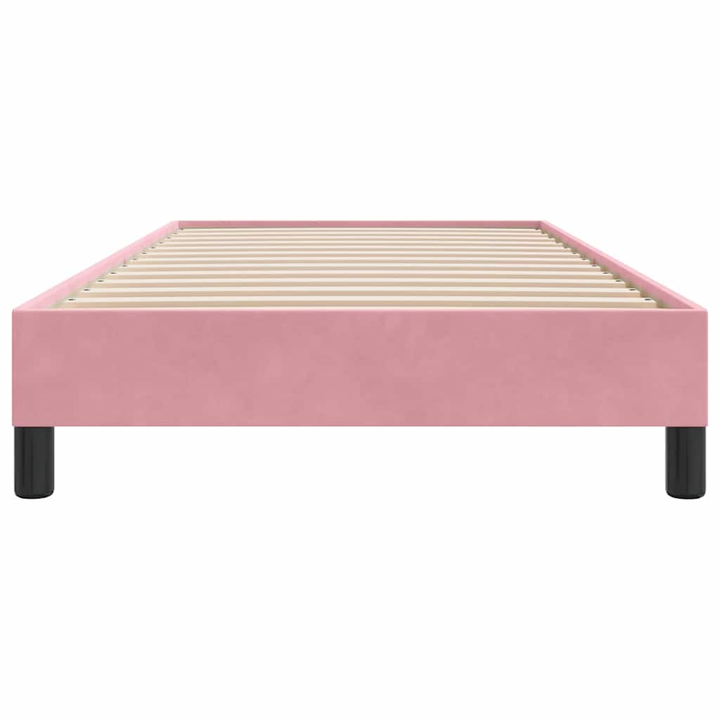 Box Spring krevet bez madraca ružičasti 90x210 cm samt
