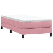 Box Spring krevet bez madraca ružičasti 90x210 cm samt