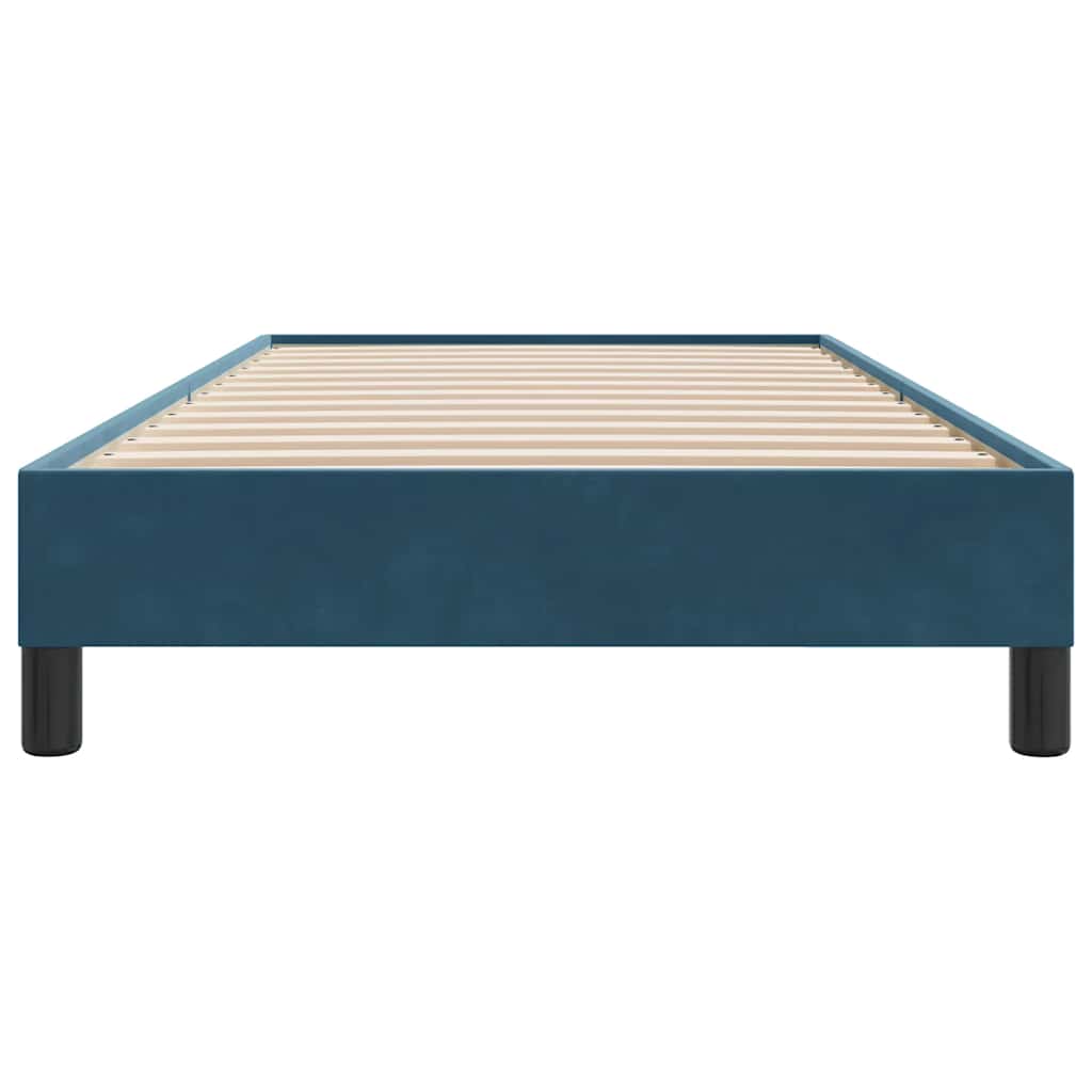 Box Spring krevet bez madraca tamnoplavi 100x210 cm samt